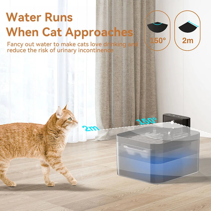 ROJECO Wireless Automatic Pet Water Fountain