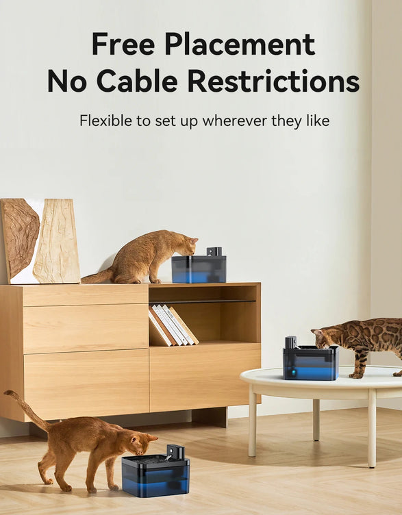ROJECO Wireless Automatic Pet Water Fountain