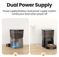 ROJECO Automatic Pet Feeder for Cats & Dogs - Smart Control