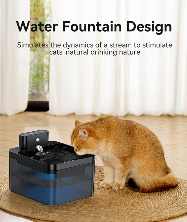 ROJECO Wireless Automatic Pet Water Fountain