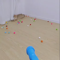 Interactive Cat Toy - Plush Ball Launcher for Indoor Play